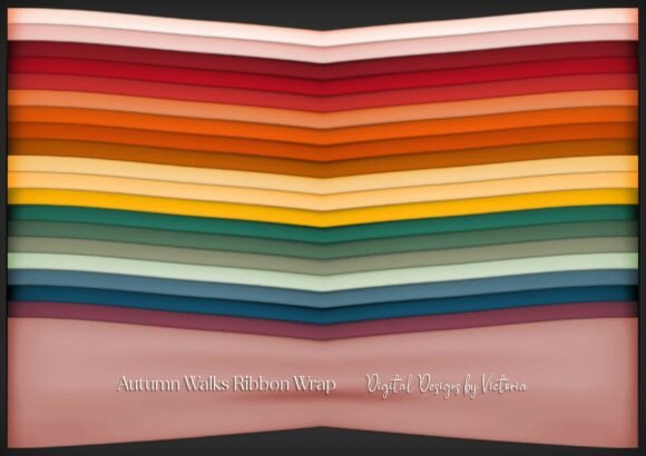 Autumn Walks Ribbon Wrap: Elevating Your Seasonal Crafts with High-Quality Digital Assets
