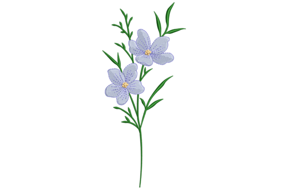 Blue Wildflowers: Elevating Your Embroidery Projects with Modern Design