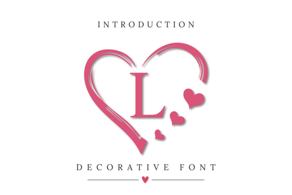Cute Heart Monogram: A Versatile Decorative Font