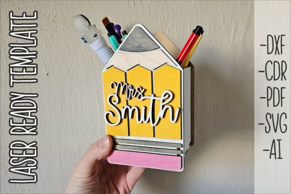 Designing the Perfect Pencil Pen Holder SVG Laser Cut File for Creative Workspaces