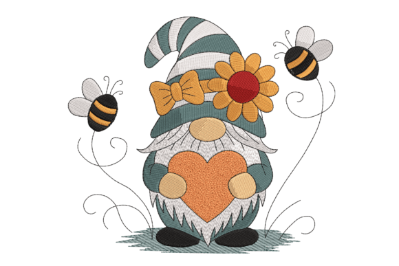 Elevate Your Creative Portfolio: The Strategic Value of the Spring Bee Gnome Embroidery Design