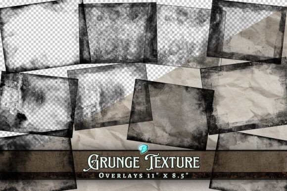 Elevate Your Digital Crafts with Grunge Texture Overlays Transparent PNG