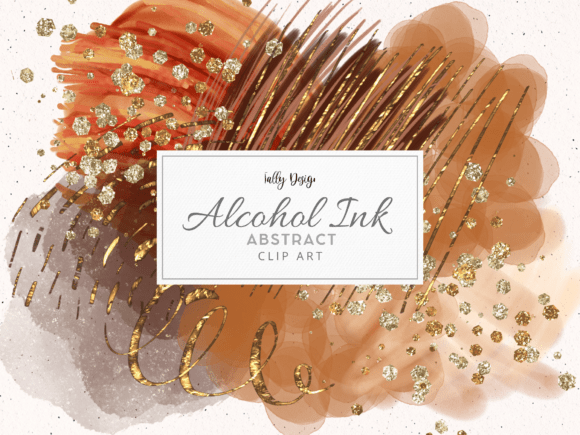 Elevating Digital and Print Projects with Boho Shades Alcohol Ink Clip Art