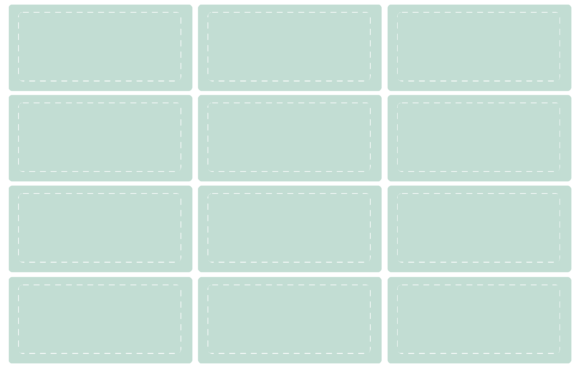 Elevating Everyday Organization with White Stitch Pastel Rectangle Labels