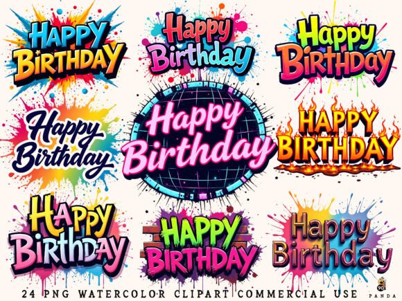 Evaluating the Happy Birthday PNG Bundle for Sublimation Projects