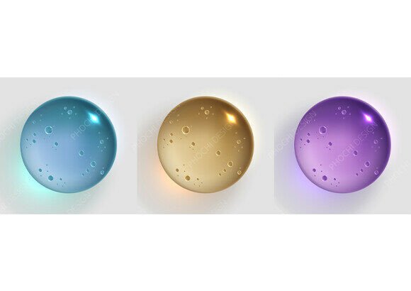 Glossy 3d Shiny Spheres Bubbles: Elevating Your Digital Design with Modern Abstract Composition