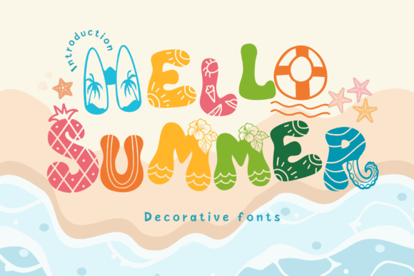 Hello Summer Font: A Versatile Decorative Type for Creative Projects