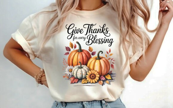 Integrating the Give Thanks for Every Blessing Fall PNG into Your Seasonal Design Workflow