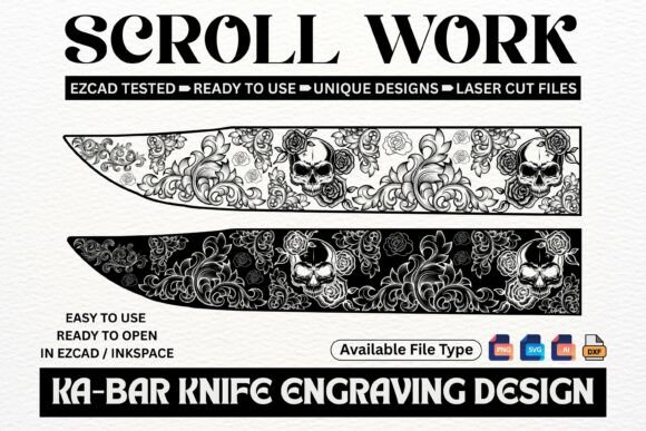 Ka-Bar Knife Scroll Laser Cut Design: A Guide to Precision and Elegance in Custom Craftsmanship