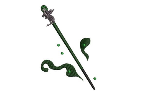 Mastering the Dark Magic Wand Embroidery Design for Fantasy Projects