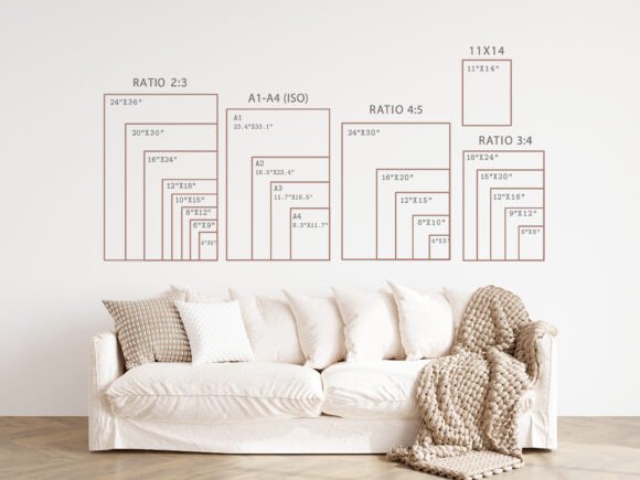 Mastering Vertical Dimensions: The Ultimate Portrait Wall Art Size Guide for Neutral Interiors