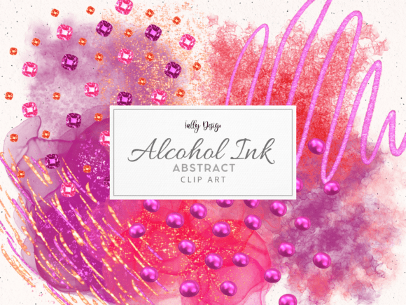 Neon Pink Alcohol Ink Clip Art: A Practical Resource for Digital Creators
