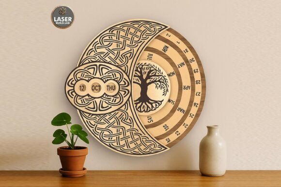 Perpetual Calendar – Celtic Tree of Life: Strategic Timekeeping for Modern Spaces