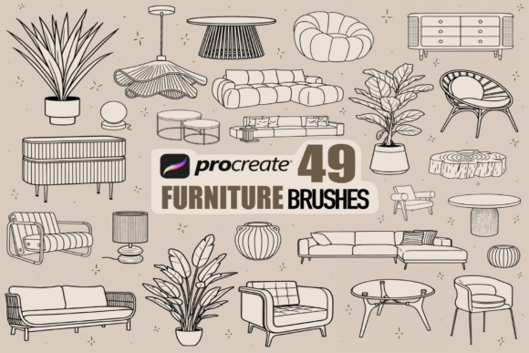 Procreate Furniture Line Art Brushes: A Comprehensive Guide for Digital Interior Design