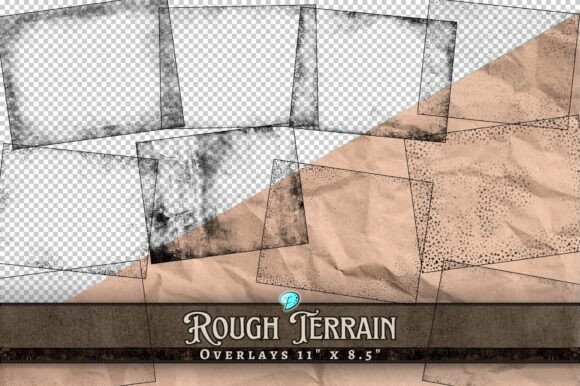 Rough Terrain Texture Overlays PNG