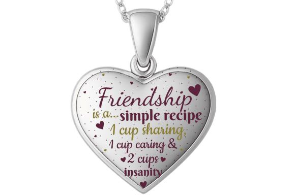 Simple Recipe Friendship Heart POD Sign
