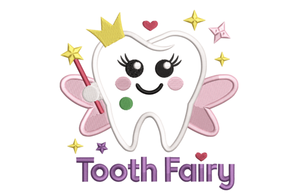 Tooth Fairy: A Whimsical Machine Embroidery Design for Creative Projects