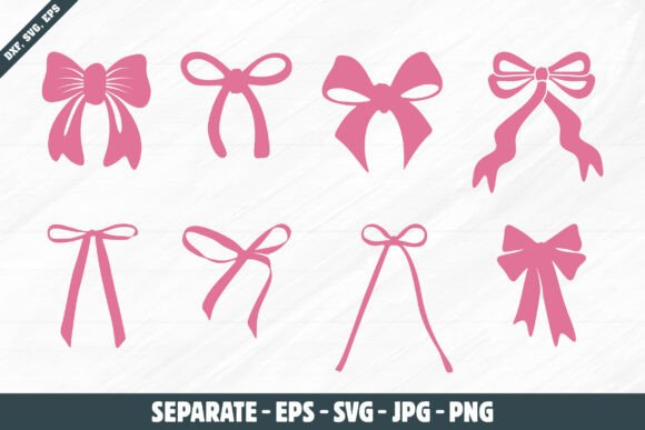 Understanding Pink Bow SVG, Coquette Bows SVG, and Bow SVG Collections