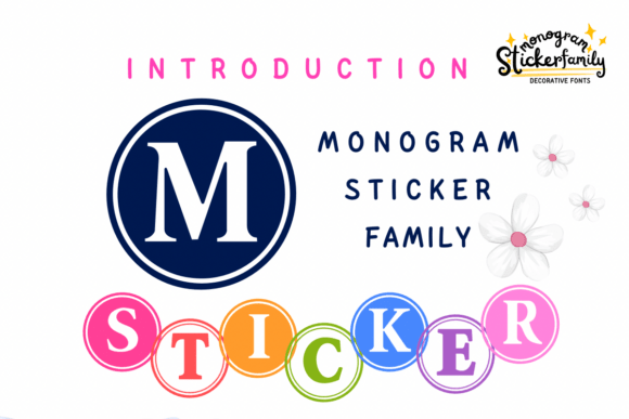 Unlocking Creative Potential with the Monogram Sticker Family Font