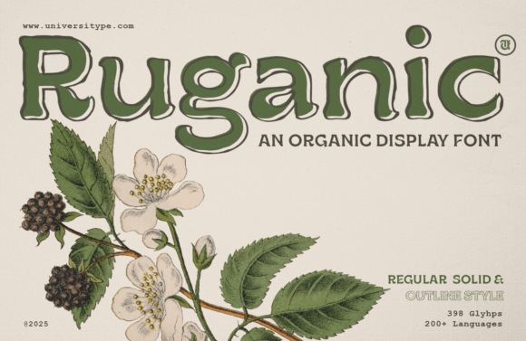 UT Ruganic: Organic Typography for Authentic Brands