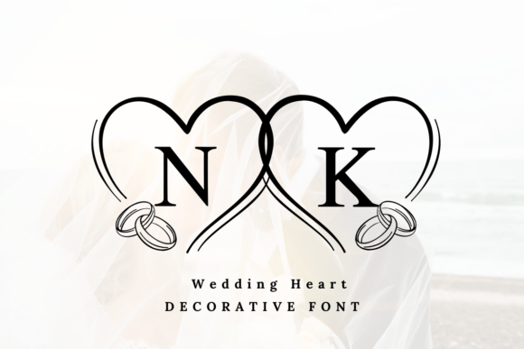 Wedding Heart: Elevating Romantic Design with Sophisticated Typography